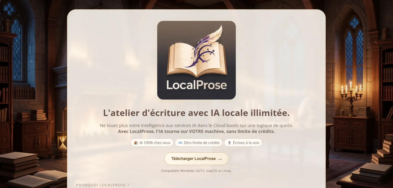 Capture d'écran de LocalProse