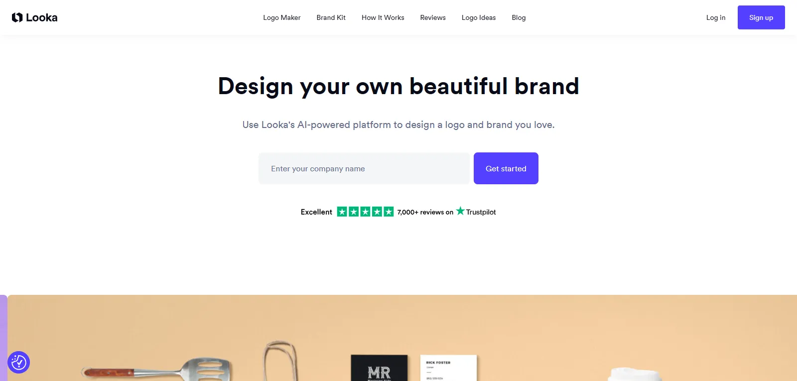 Capture d'écran de Looka