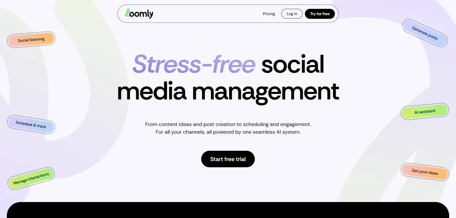 Capture d'écran de Loomly