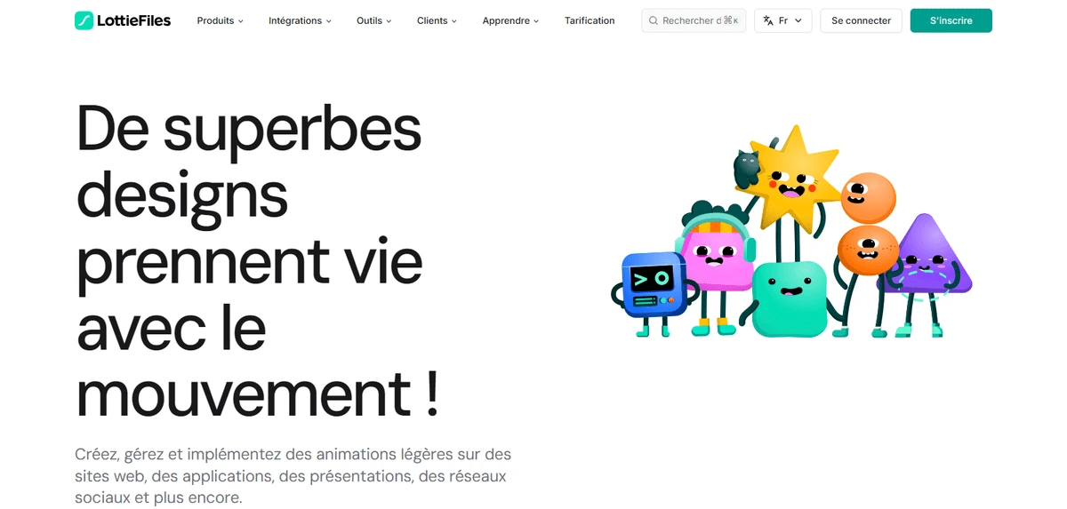 Screenshot de LottieFiles