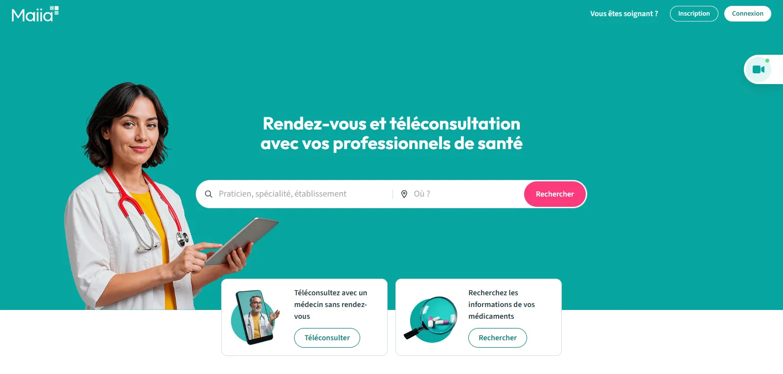 Capture d'écran de Maiia