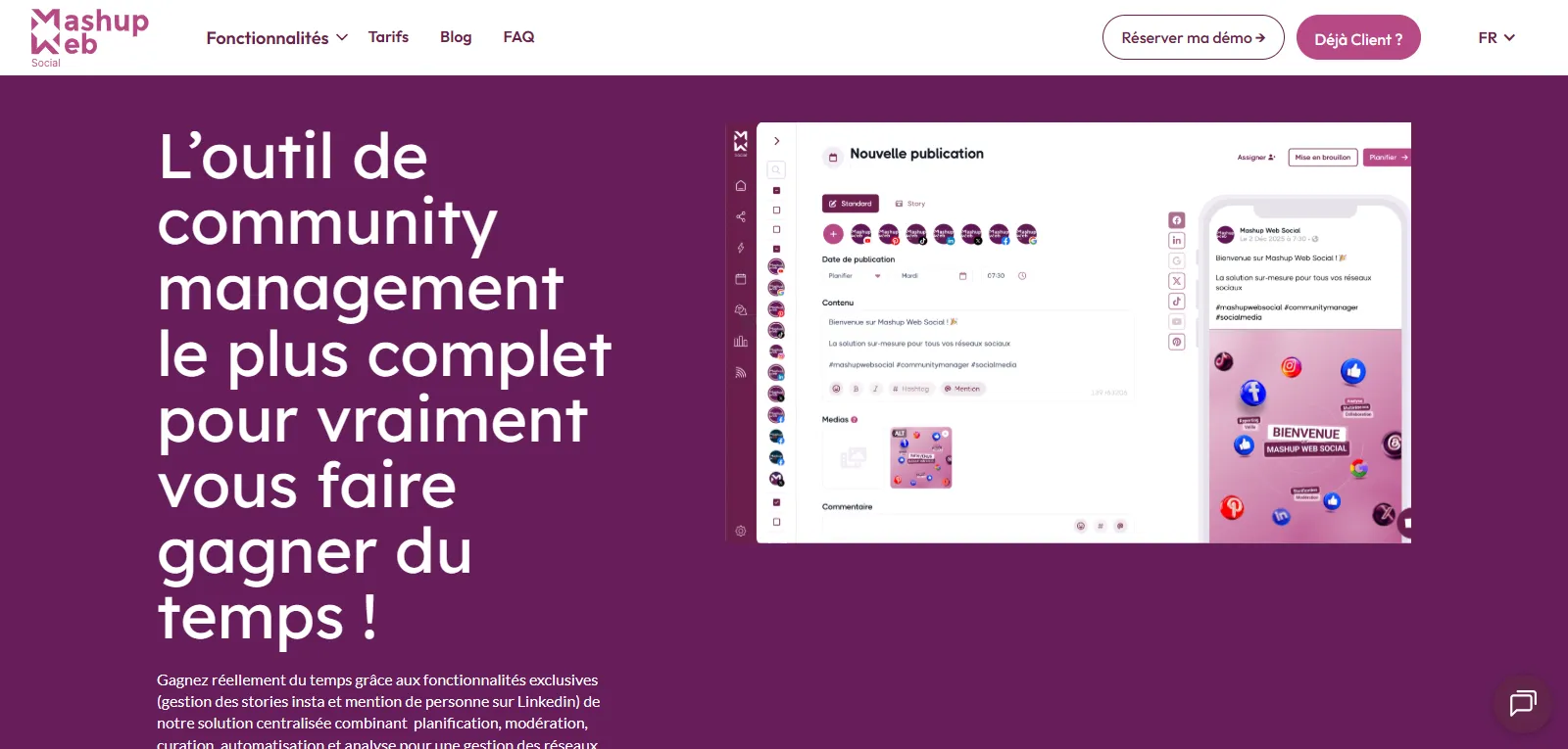 Capture d'écran de Mashup Web Social