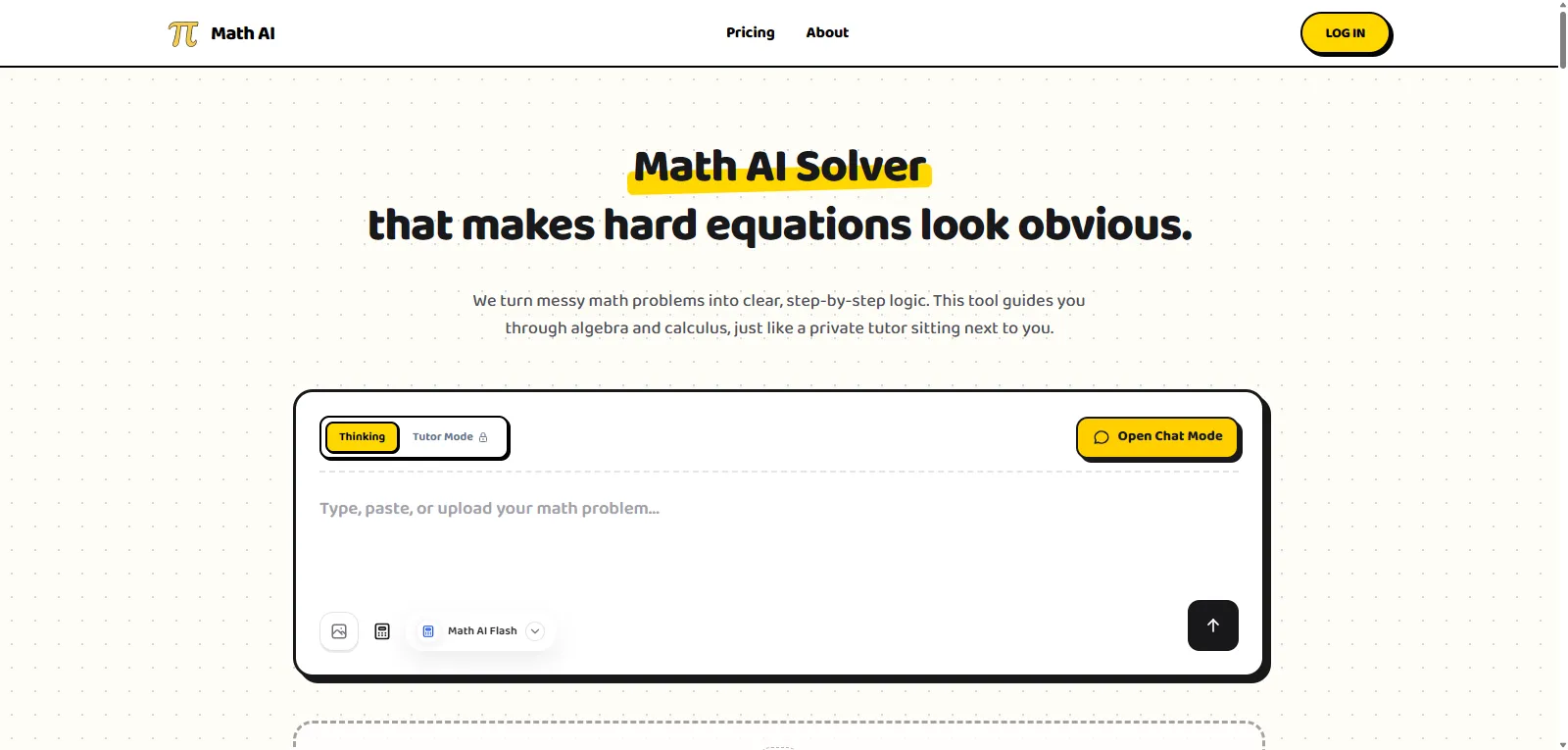 Capture d'écran de Math AI
