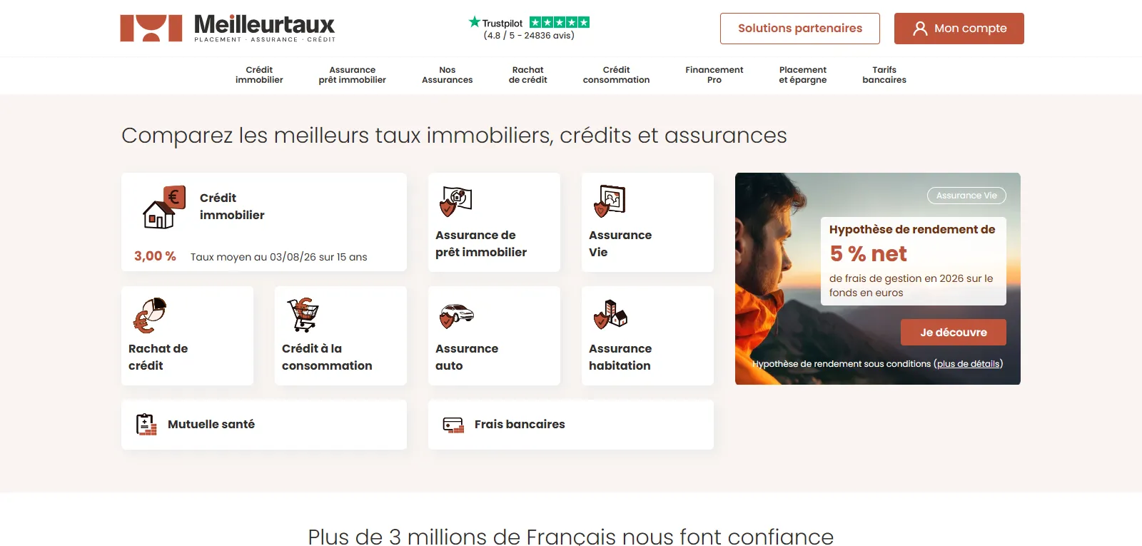 Capture d'écran de Meilleurtaux