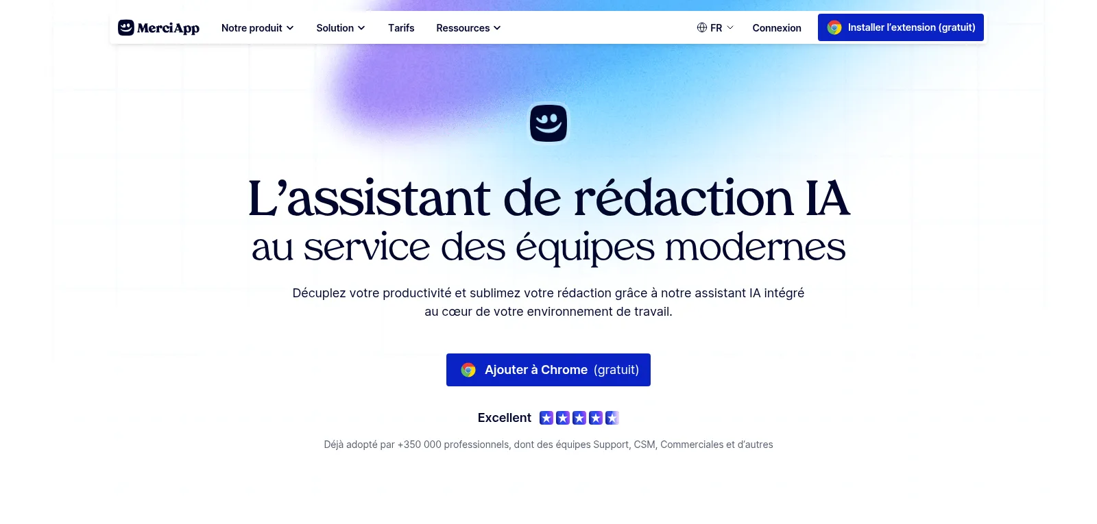 Capture d'écran de MerciApp