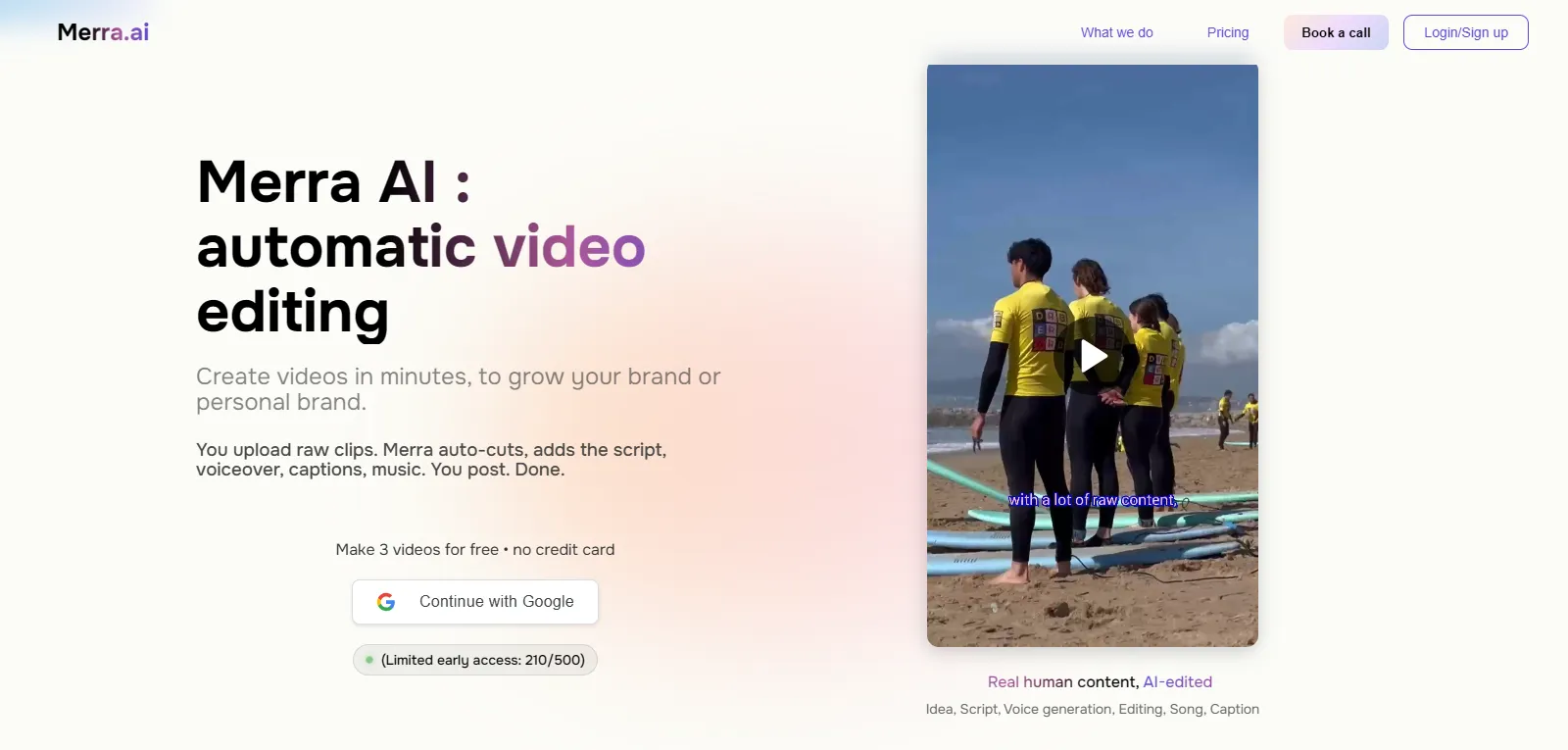 Capture d'écran de Merra AI