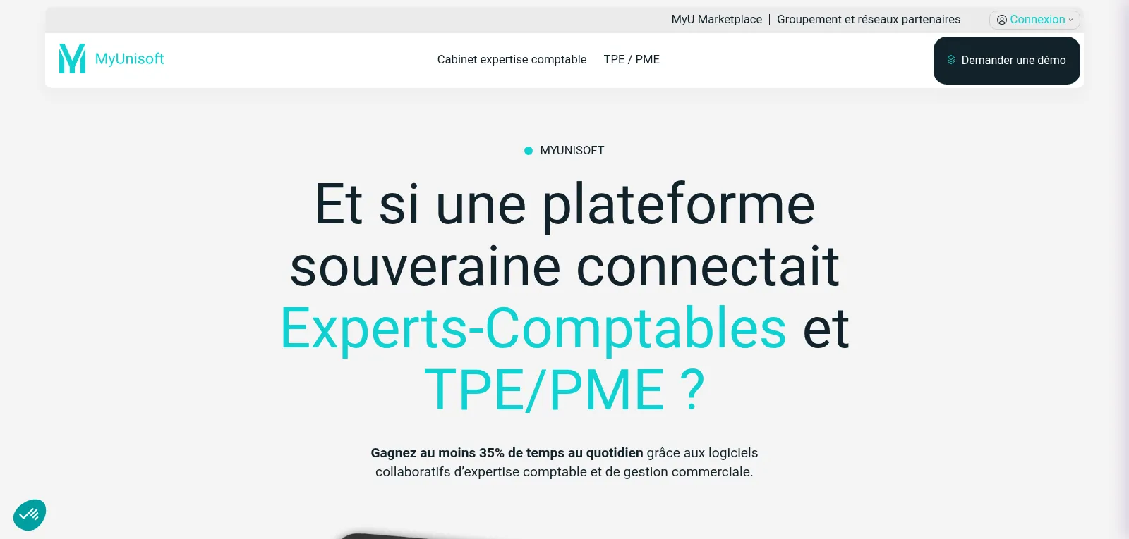 Capture d'écran de MyUnisoft