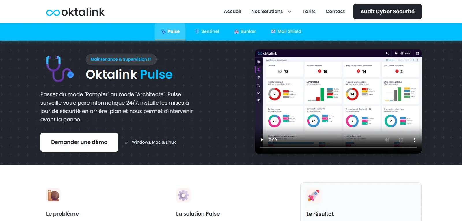Capture d'écran de Oktalink Pulse