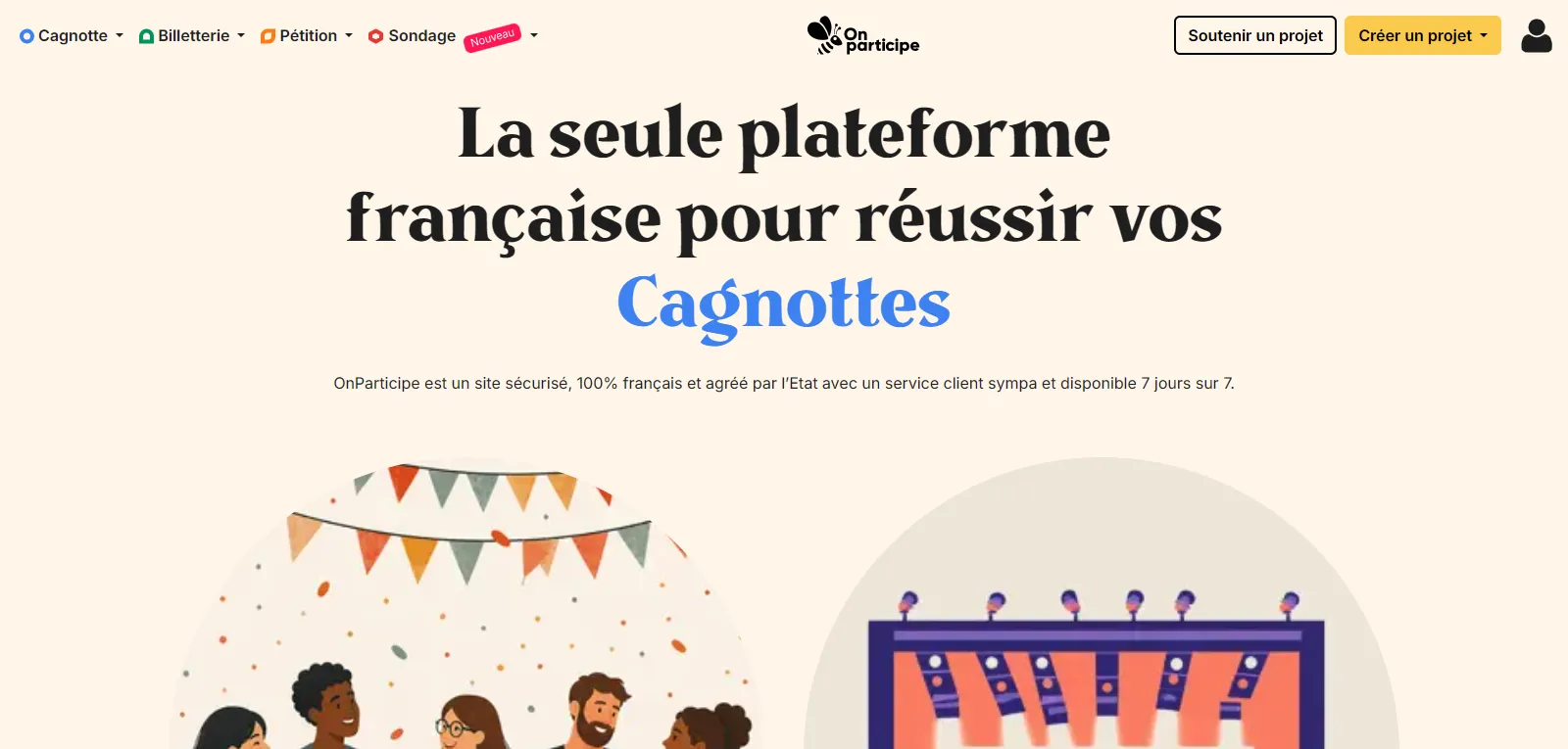 Interface de OnParticipe
