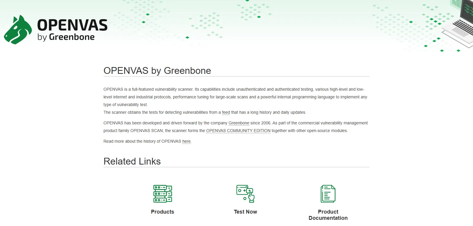 Capture d'écran de OpenVAS