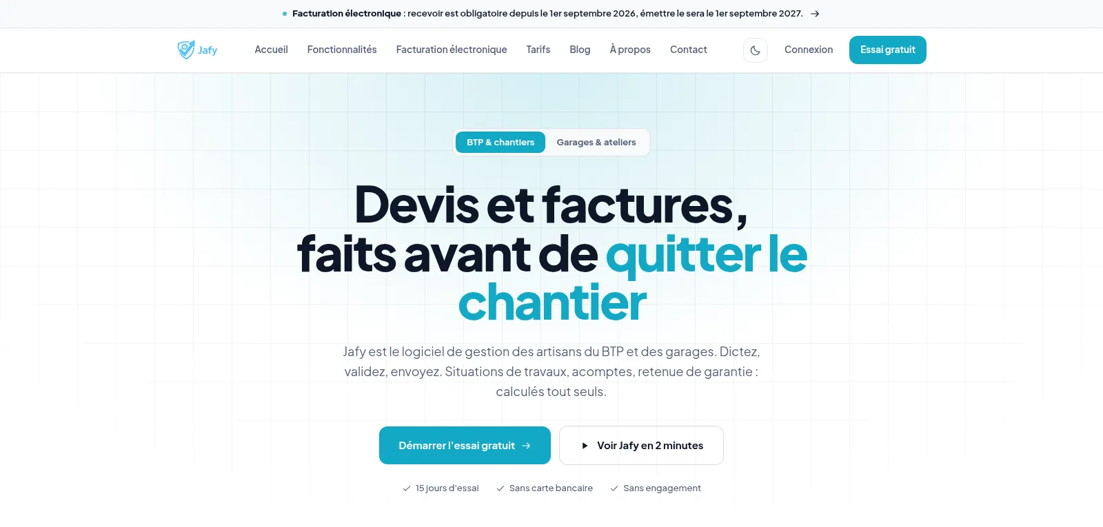 Capture d'écran de Jafy