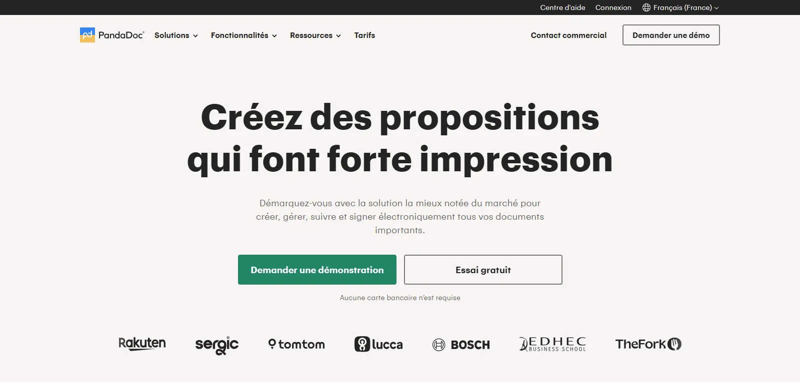 Capture d'écran de PandaDoc