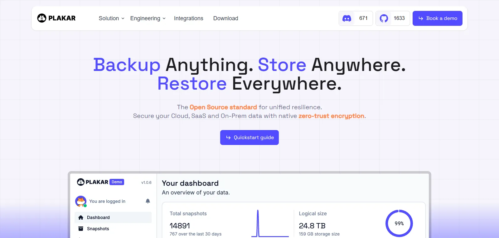 Capture d'écran de Plakar