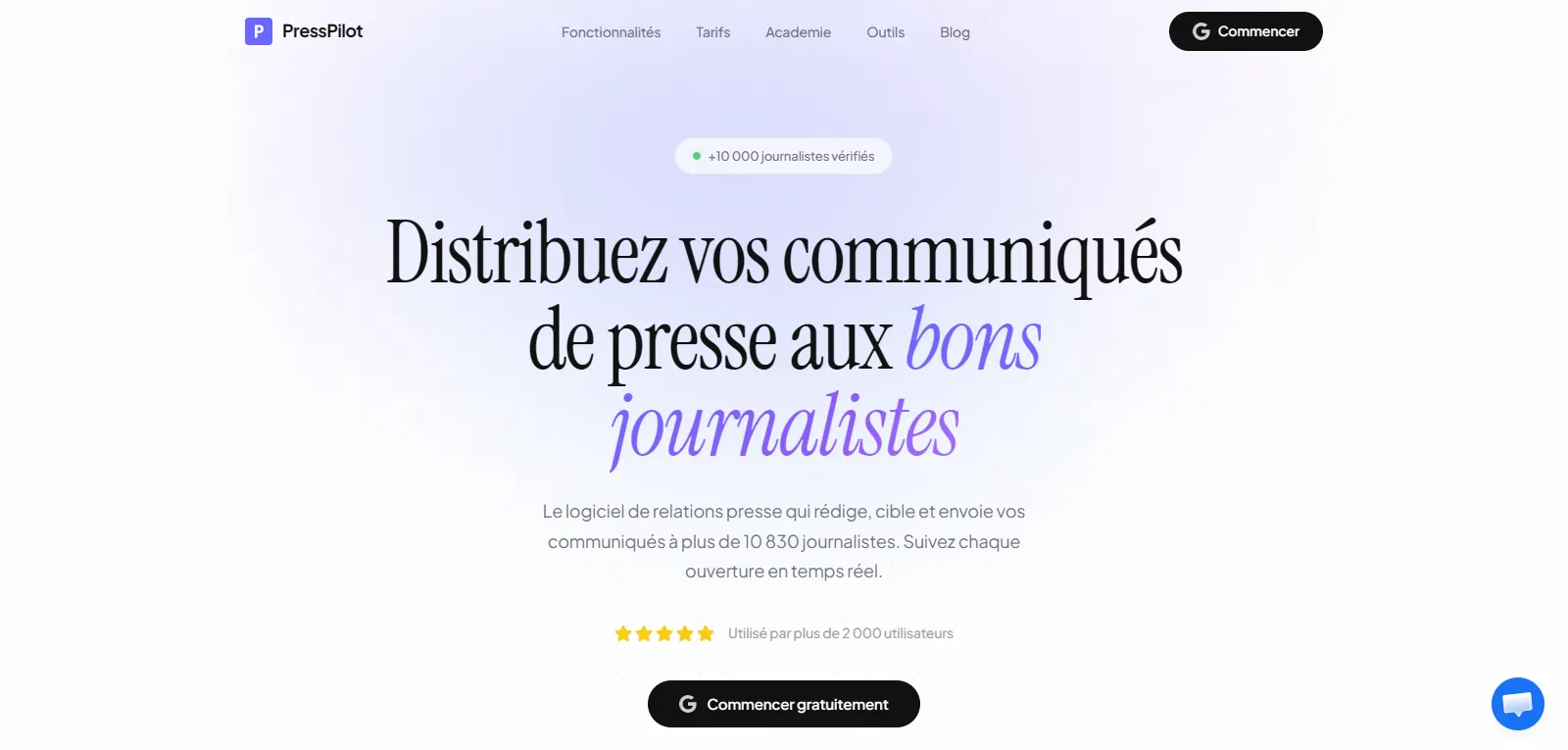 Capture d'écran de Presspilot
