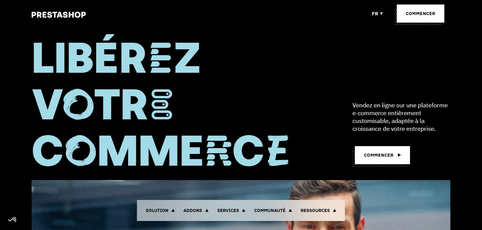 Capture d'écran de PrestaShop