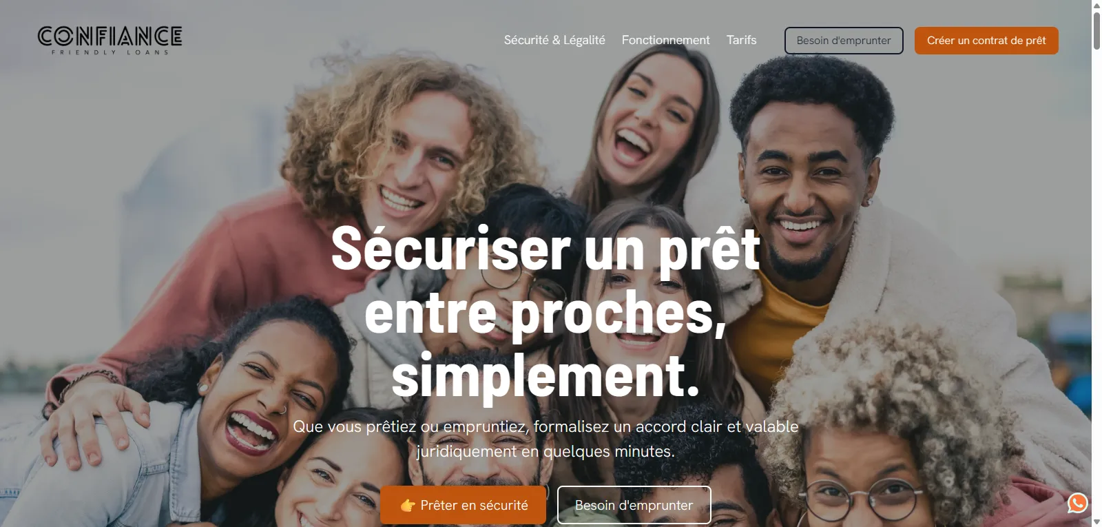 Capture d'écran de Prêt de Confiance