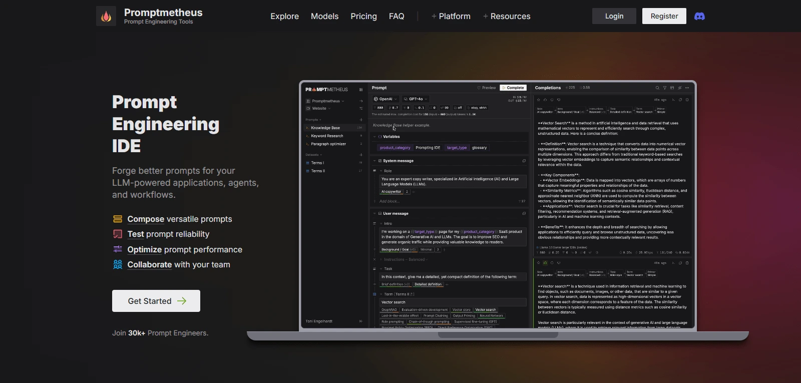Screenshot de Promptmetheus