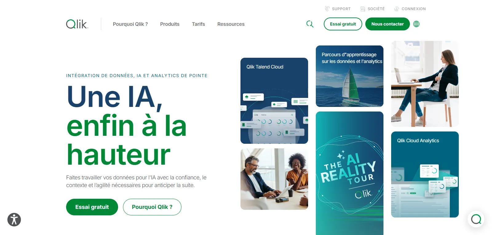 Capture d'écran de Qlik
