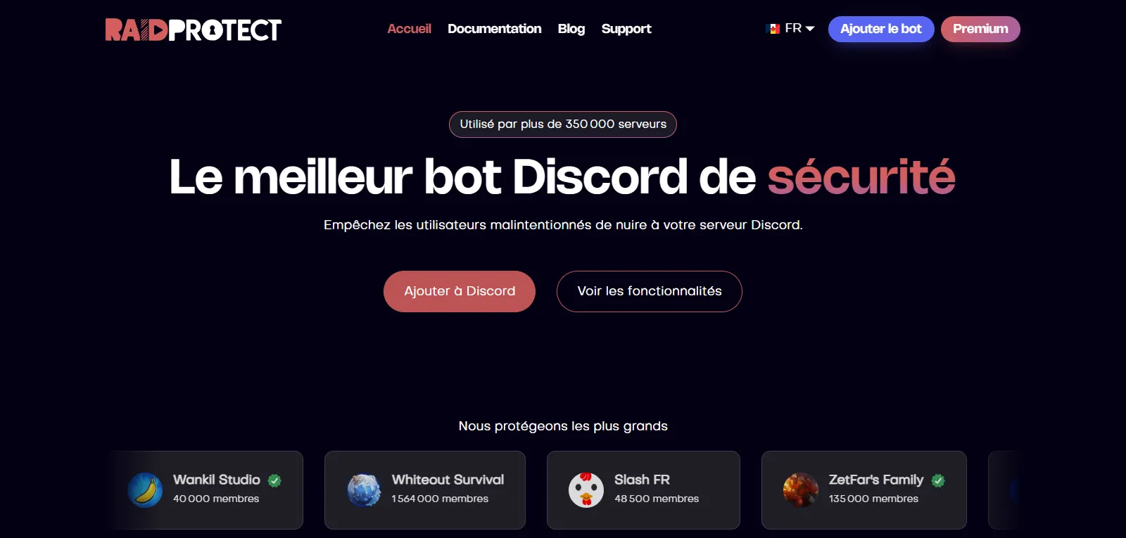 Capture d'écran de RaidProtect