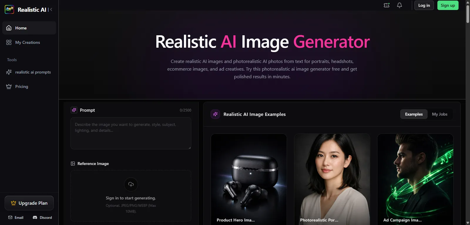 Capture d'écran de Realistic AI Image Generator