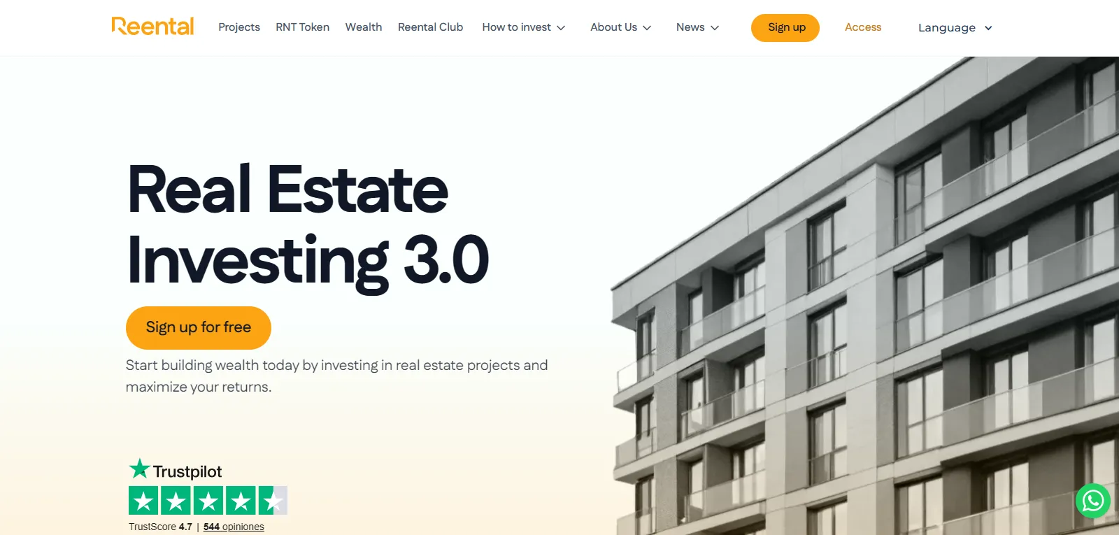 Reental.co : investissement immobilier tokenisé dès 100€