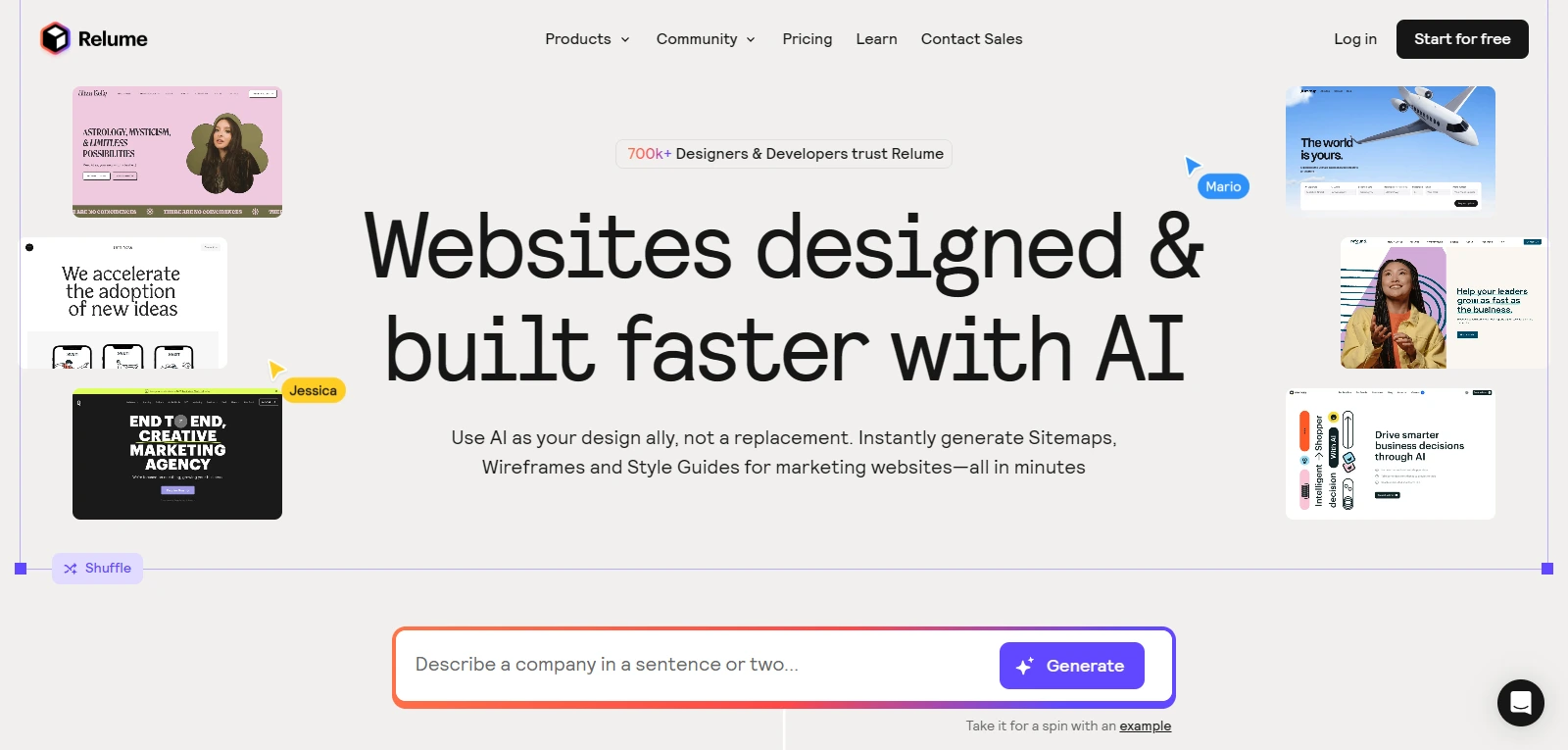 Screenshot de Relume