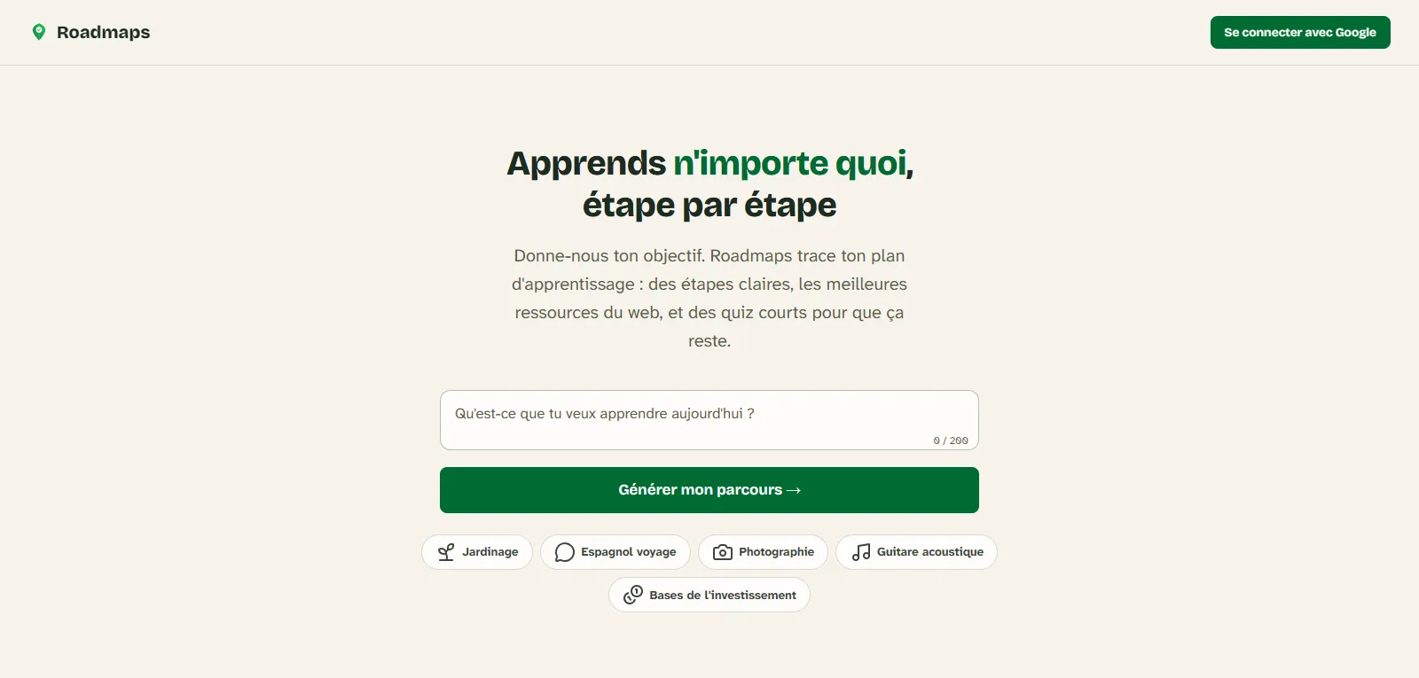 Capture d'écran de Roadmaps