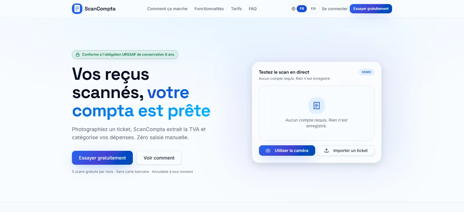 Capture d'écran de ScanCompta