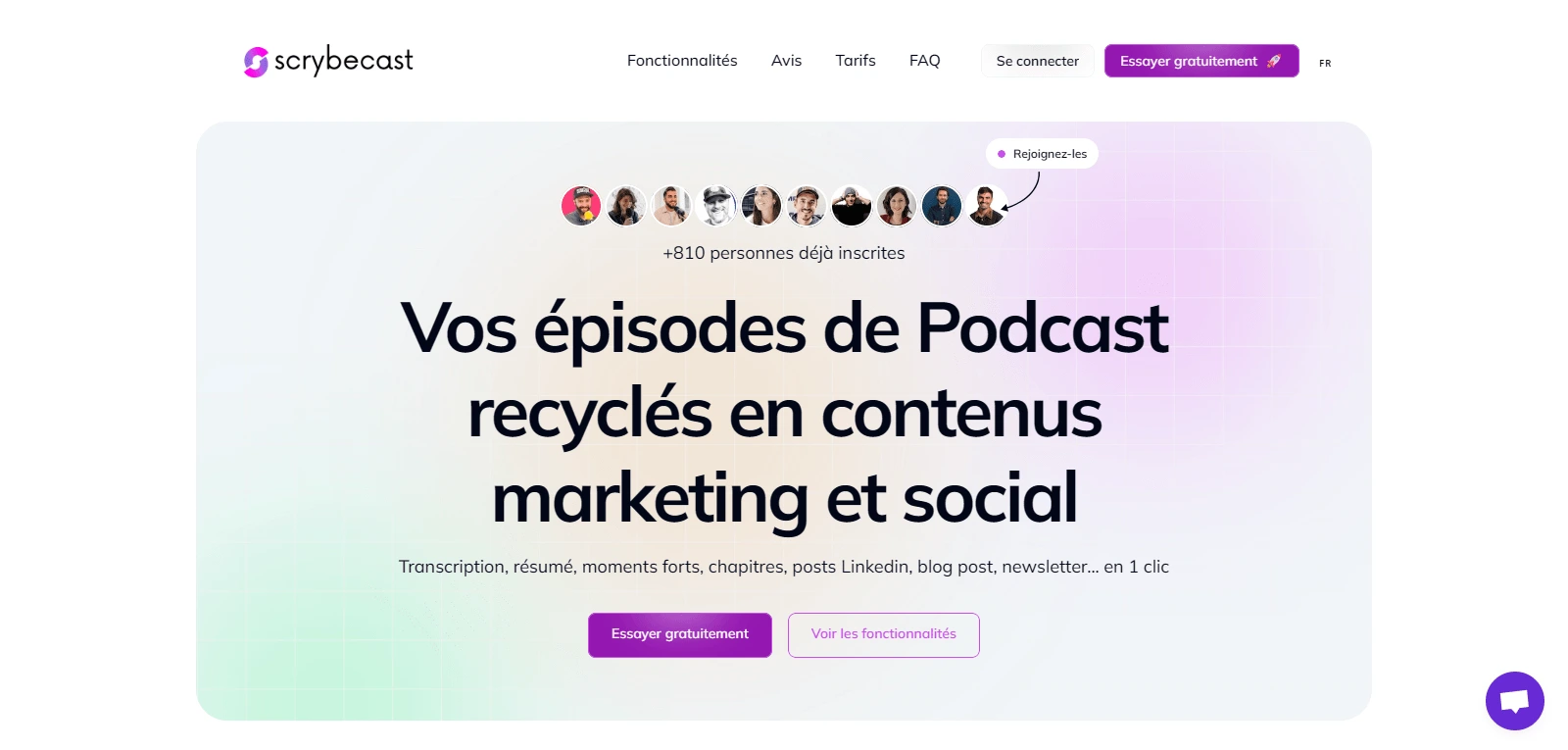 Screenshot de Scrybecast