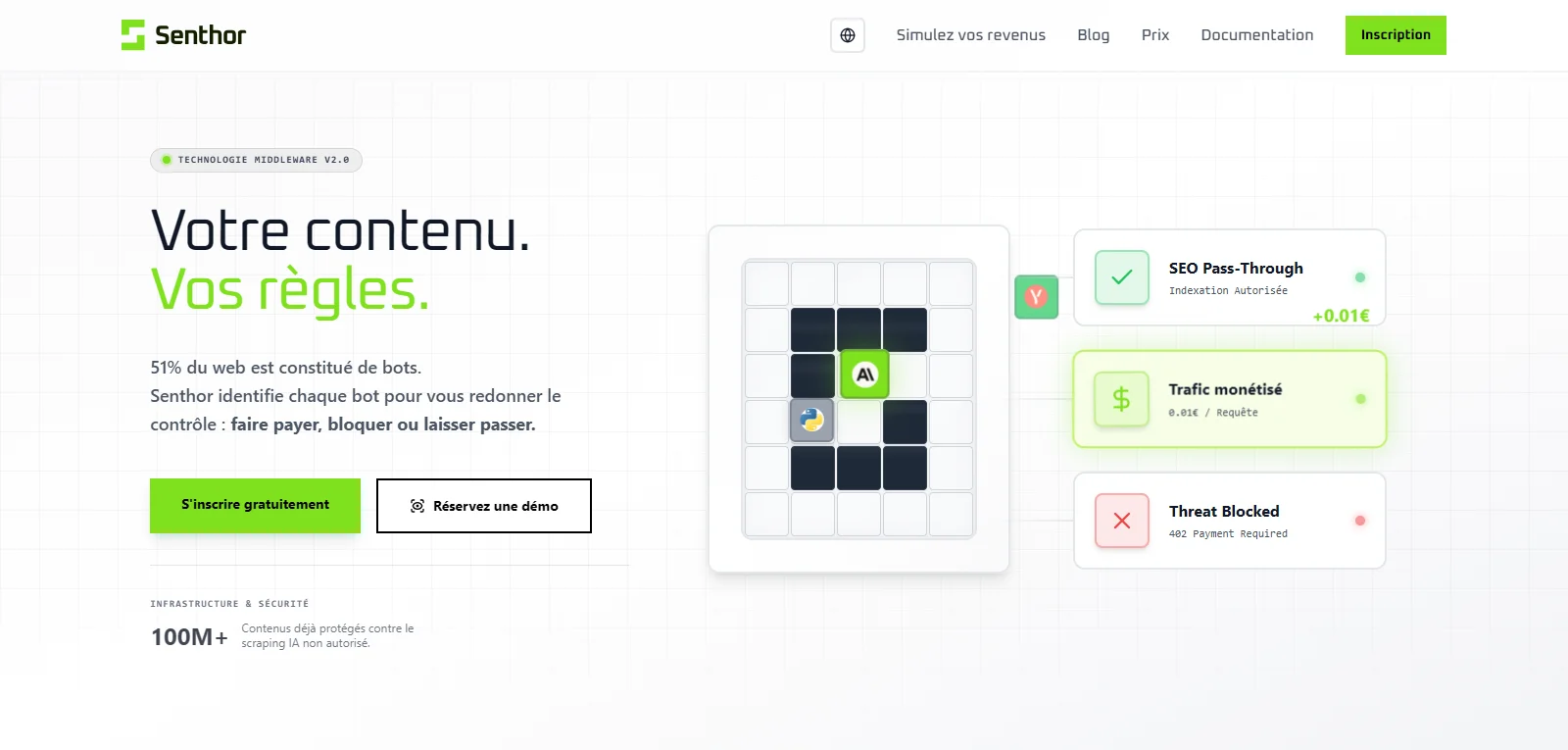 Capture d'écran de senthor