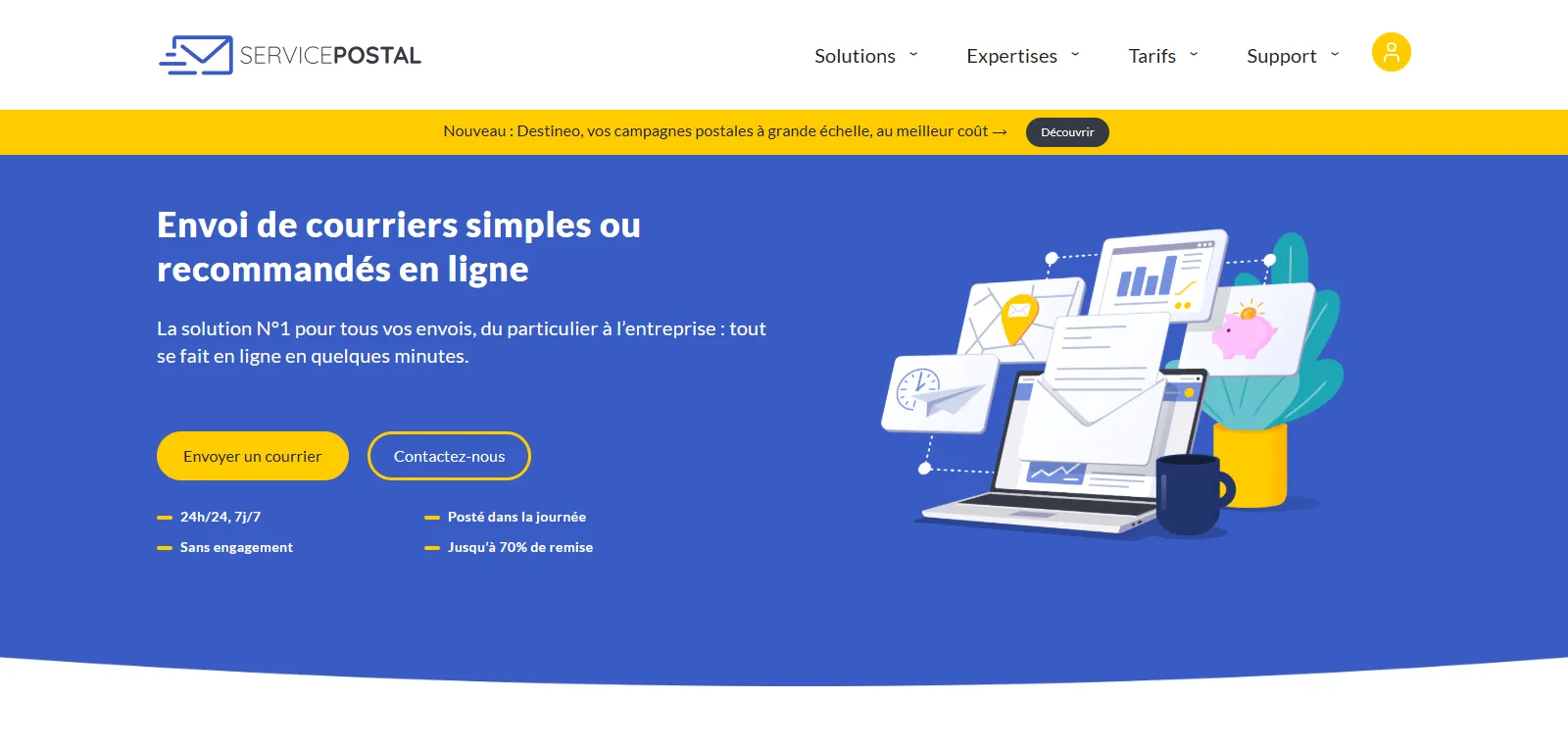 Capture d'écran de Service Postal