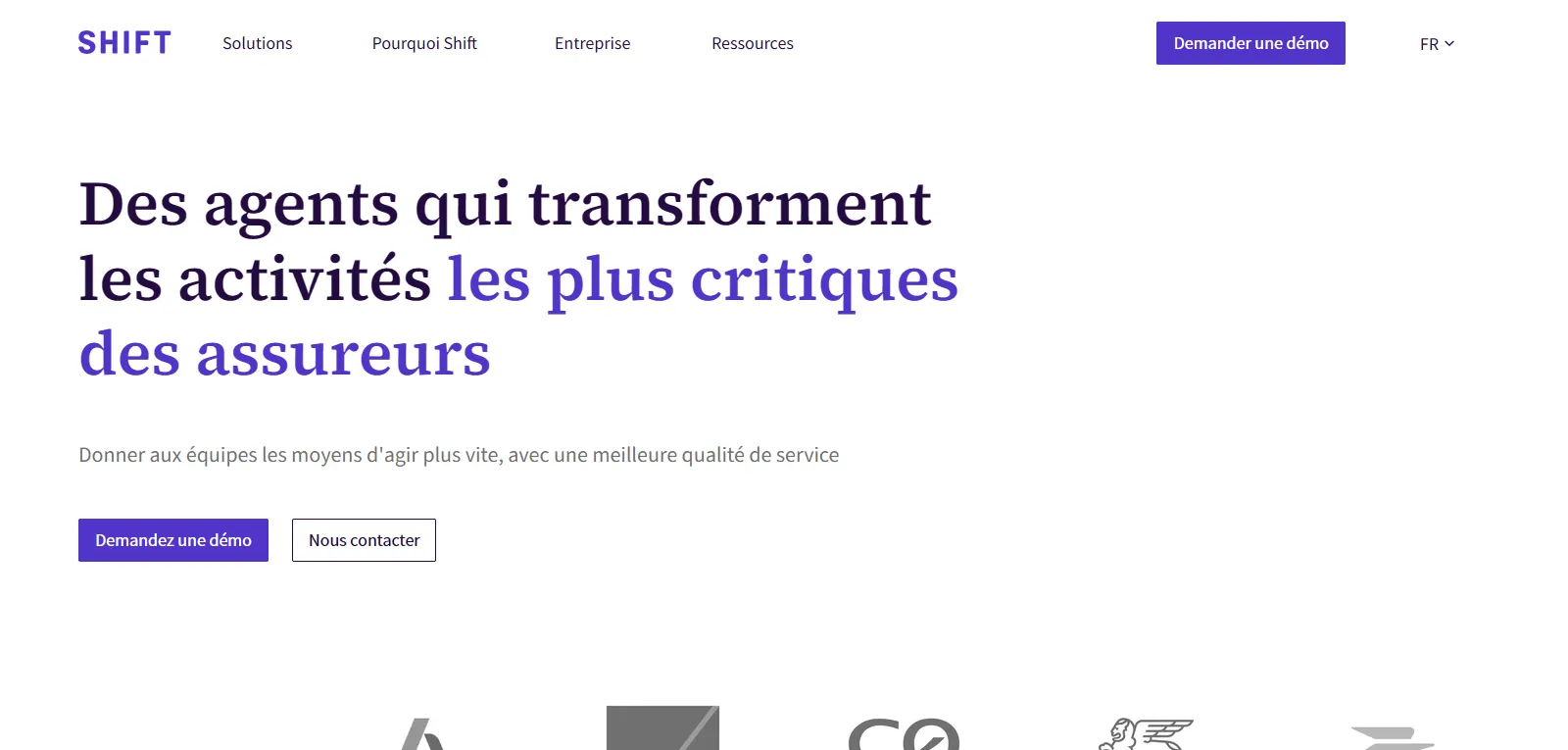Capture d'écran de Shift Technology