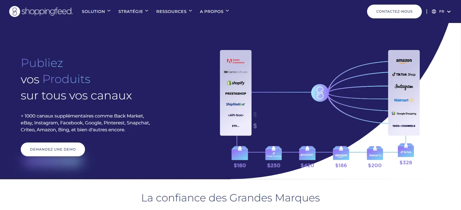 Capture d'écran de Shoppingfeed