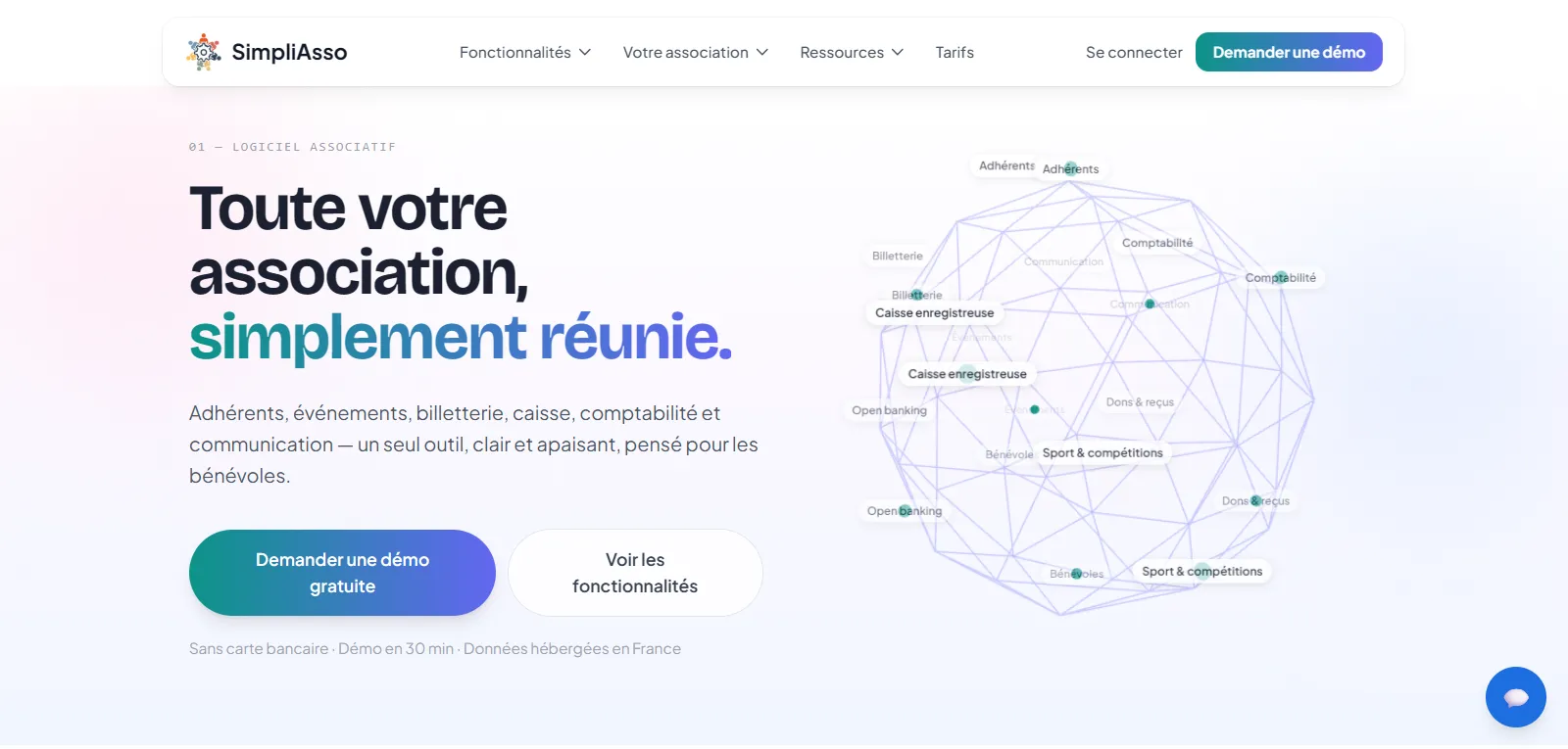 Capture d'écran de SimpliAsso
