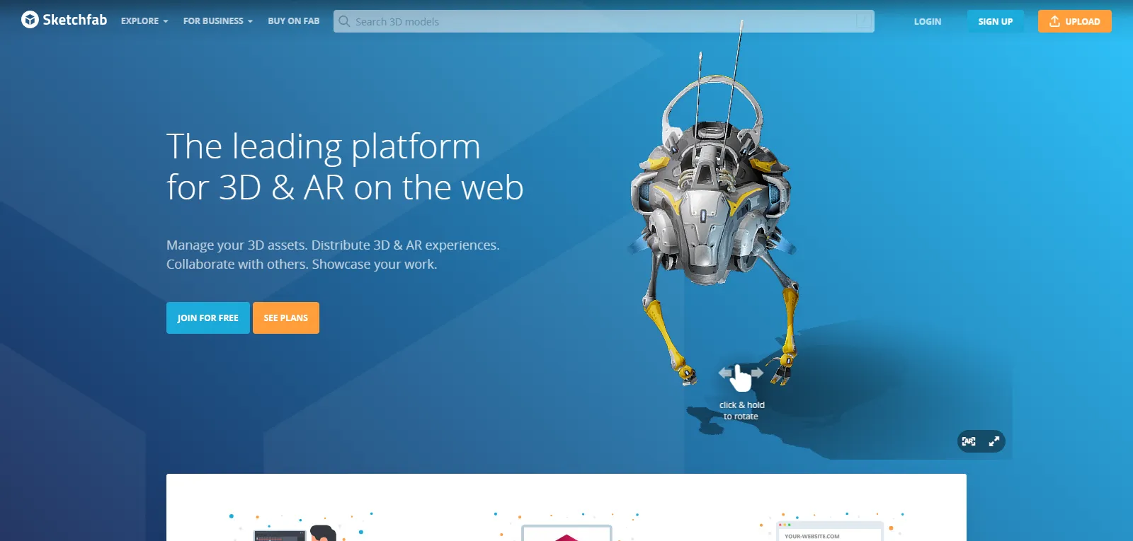 Capture d'écran de Sketchfab
