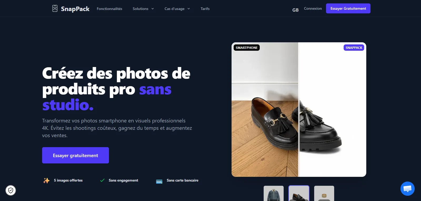 Capture d'écran de SnapPack