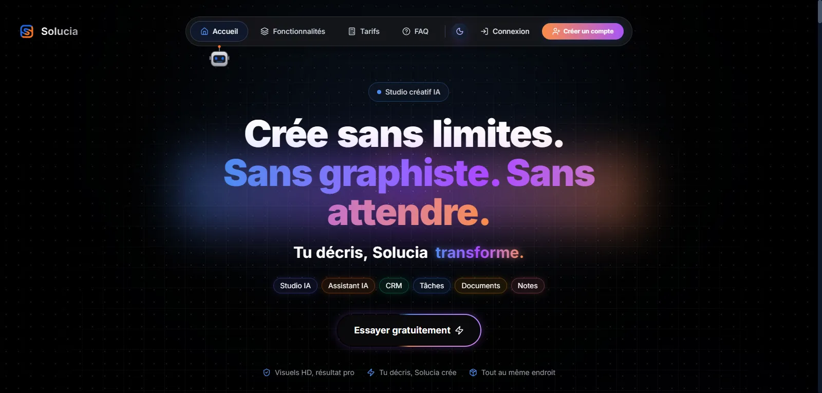 Capture d'écran de Solucia