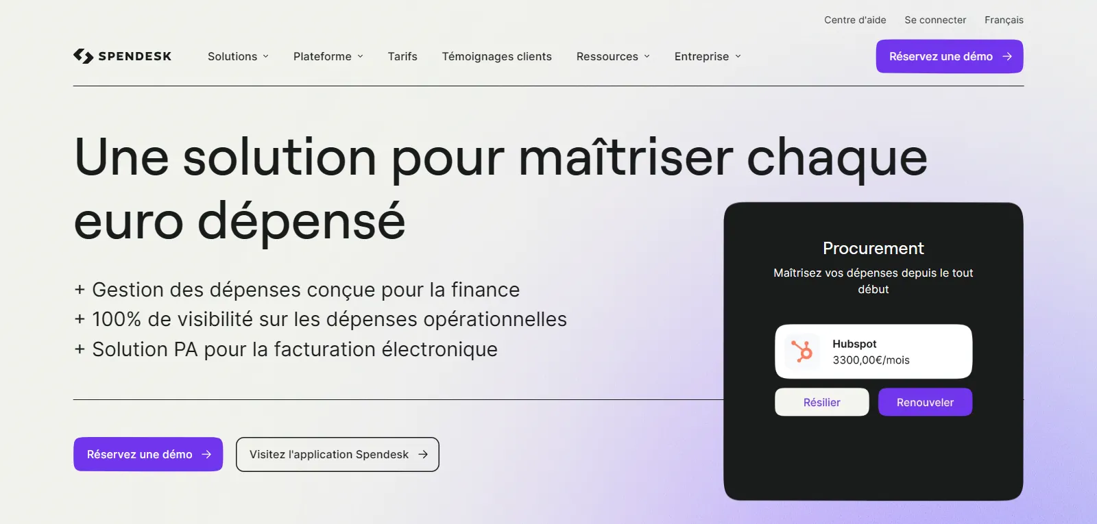 Capture d'écran de Spendesk