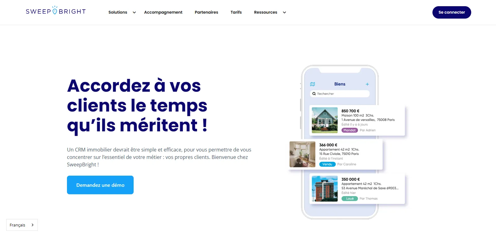 Capture d'écran de SweepBright