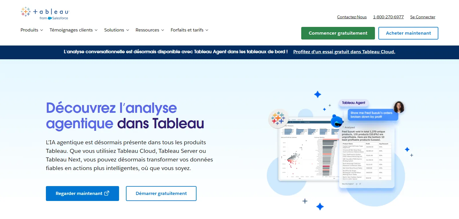 Capture d'écran de Tableau