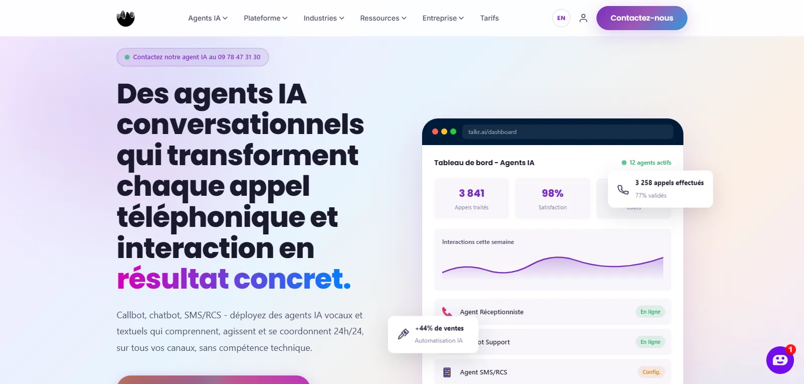 Capture d'écran de Talkr