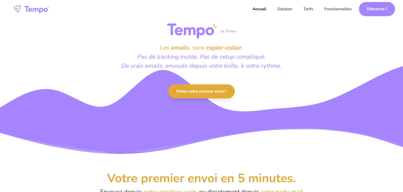 Capture d'écran de Tempo