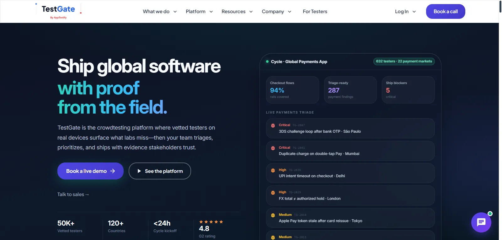 TestGate, plateforme de crowdtesting QA sur appareils réels