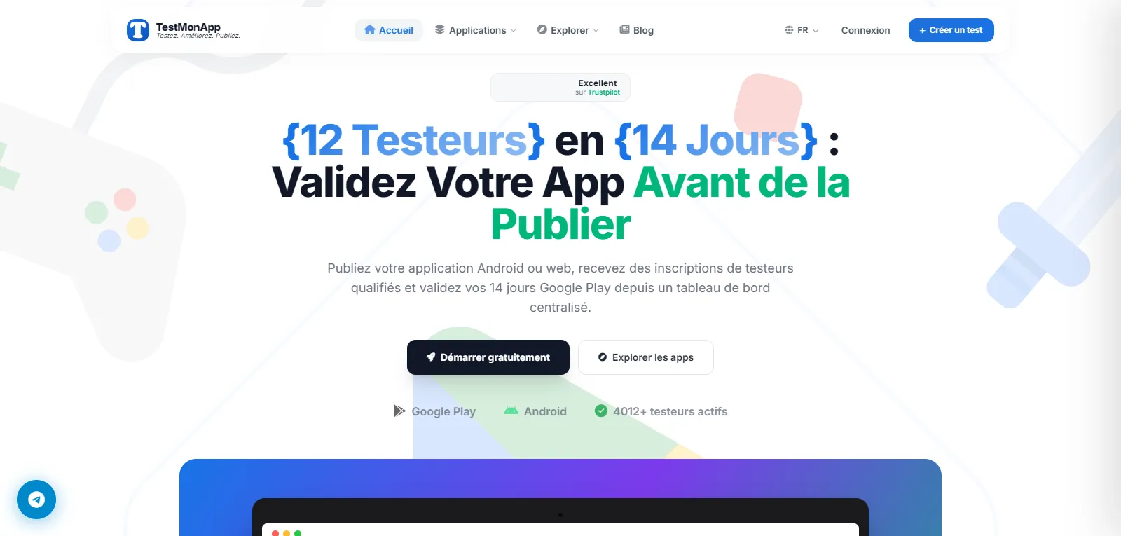 Capture d'écran de TestMonApp