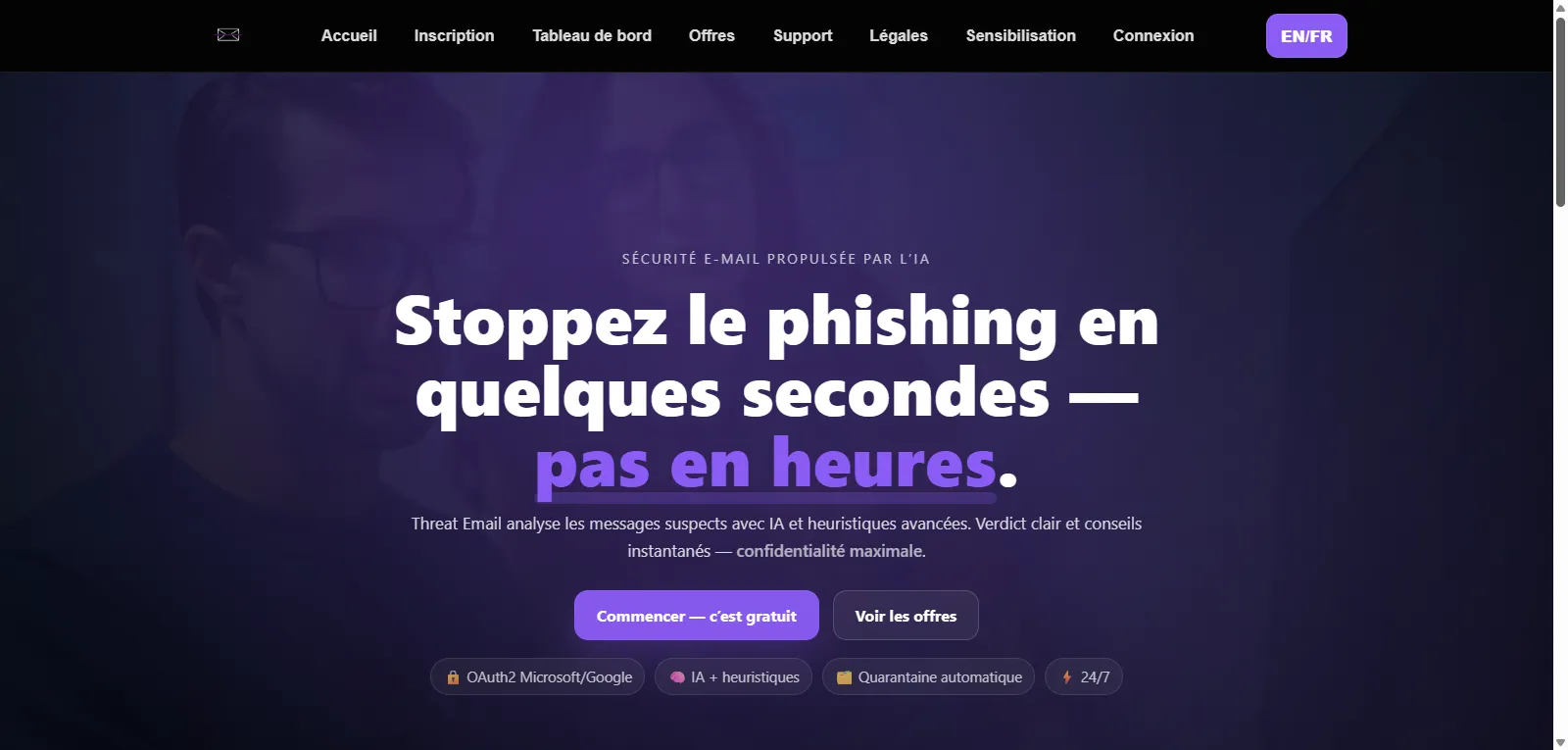 Capture d'écran de ThreatEmail