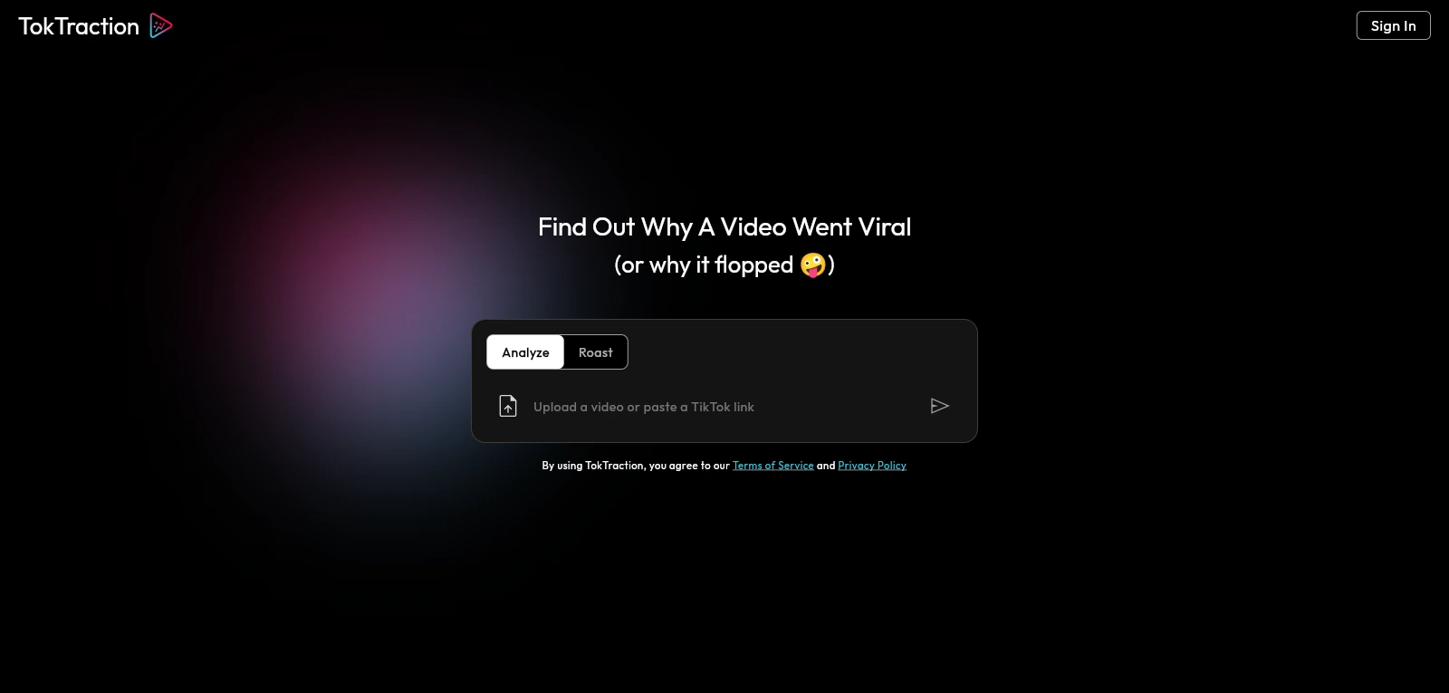 Screenshot de TokTraction