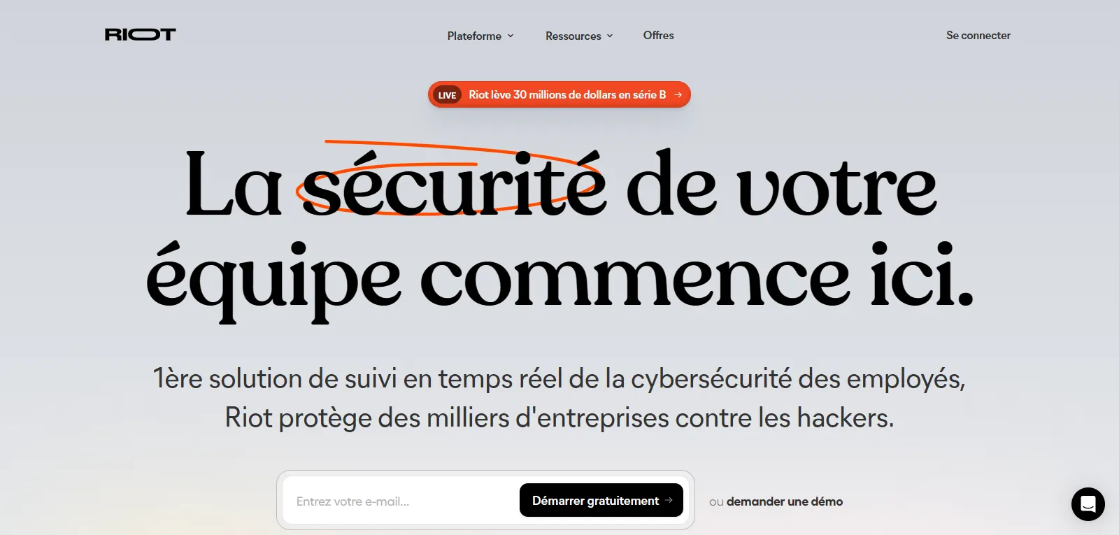 Capture d'écran de Riot