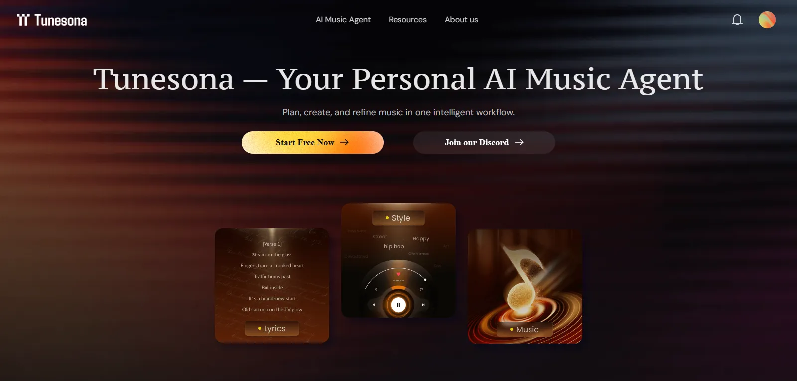 Capture d'écran de Tunesona