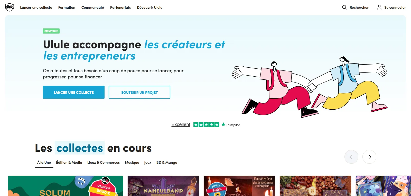 Capture d'écran de Ulule