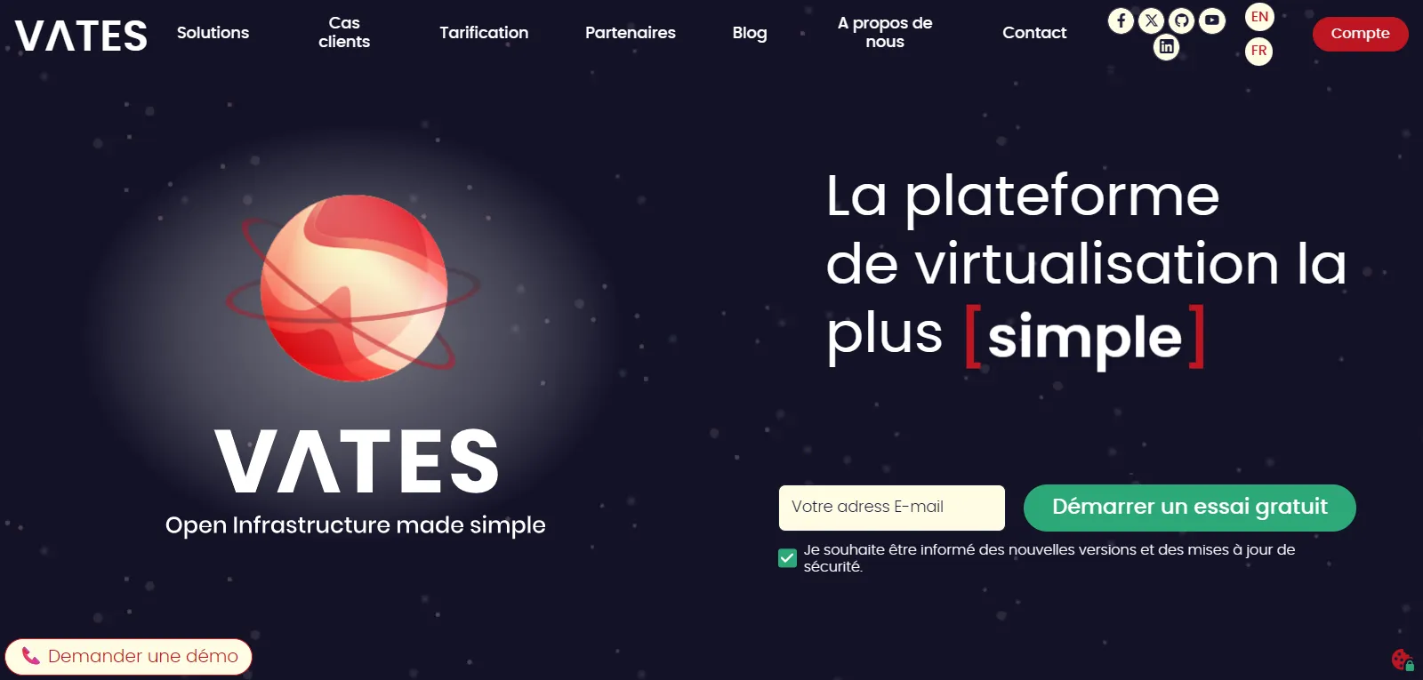 Capture d'écran de Vates